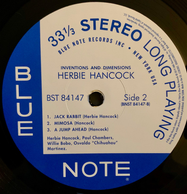 Herbie Hancock - Inventions & Dimensions | Blue Note (0802772) - 4