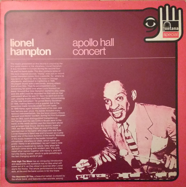 Lionel Hampton - Apollo Hall Concert | Fontana (6433 021)
