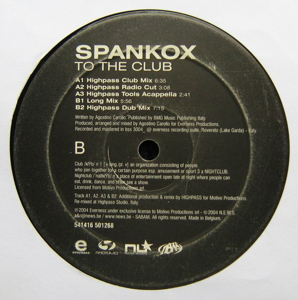Spankox - To The Club | 541 (541416 501268) - 2