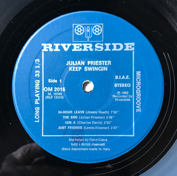 Julian Priester - Keep Swingin' | Riverside Records (RLP 12-316) - 3