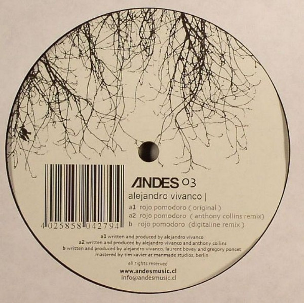 Alejandro Vivanco - Rojo Pomodoro | Andes Music (ANDES 03) - main Alejandro Vivanco - Rojo Pomodoro | Andes Music (ANDES 03) - main