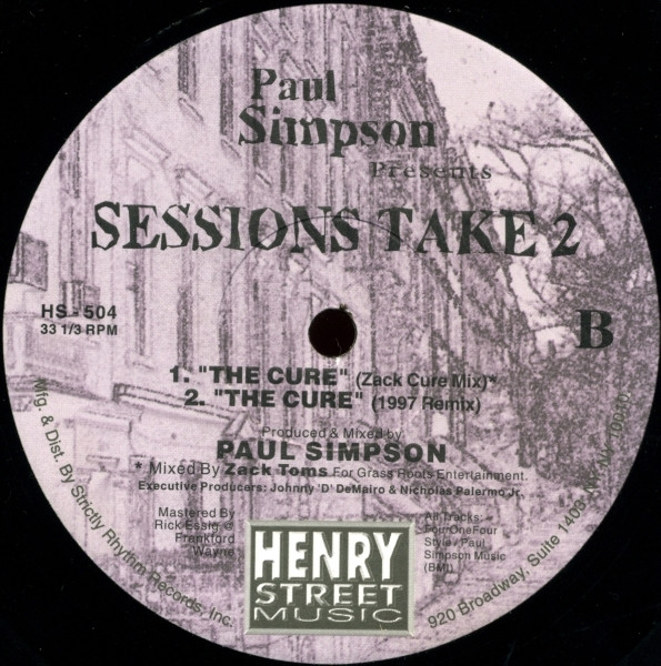 Paul Simpson - Sessions Take 2 | Henry Street Music (HS 504)
