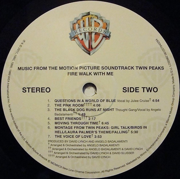 Angelo Badalamenti - Twin Peaks - Fire Walk With Me (Music From The Motion Picture Soundtrack) | Warner Bros. Records (081227940294) - 4