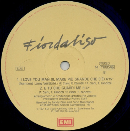 Fiordaliso - I Love You Man (Remix Version) | EMI (14 1188546)