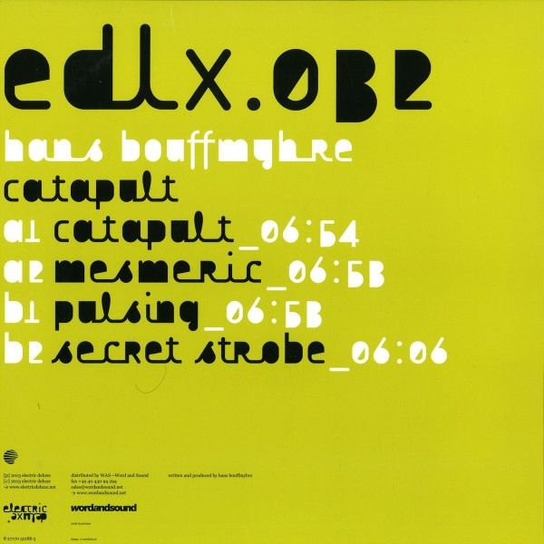 Hans Bouffmyhre - Catapult EP | Electric Deluxe (edlx.032)