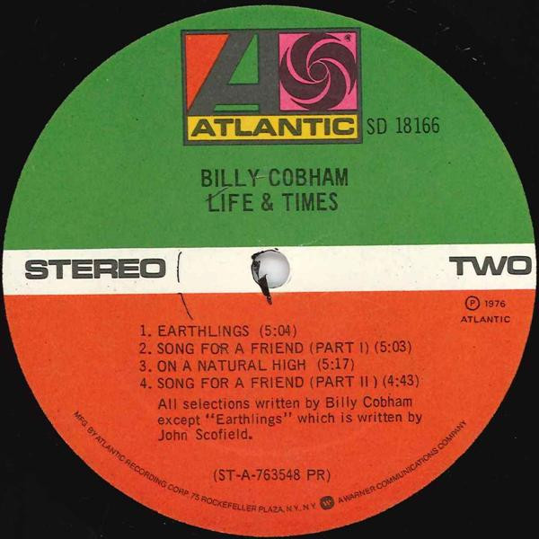 Billy Cobham - Life & Times | Atlantic (SD 18166) - 4 Billy Cobham - Life & Times | Atlantic (SD 18166) - 4