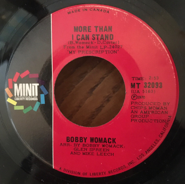 Bobby Womack - More Than I Can Stand | Minit (MT 32093) - main