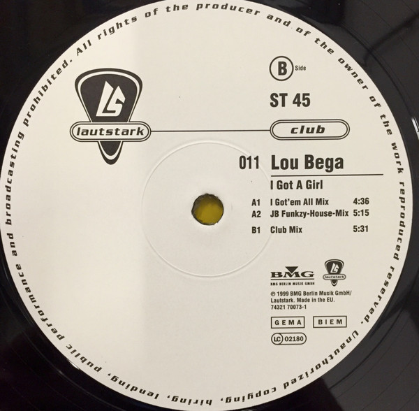 Lou Bega - I Got A Girl | Lautstark (74321 70073 1) - 2