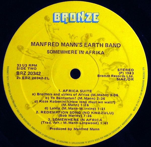 Manfred Mann's Earth Band - Somewhere In Afrika | Bronze (BRZ 20342) - 4 Manfred Mann's Earth Band - Somewhere In Afrika | Bronze (BRZ 20342) - 4