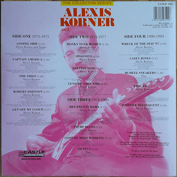 Alexis Korner - Alexis Korner And... 1972 - 1983 | Castle Communications (CCSLP 192) - 3