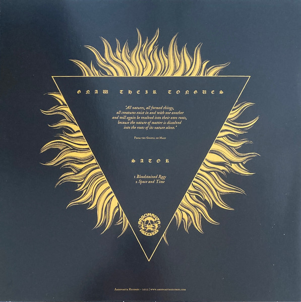 Gnaw Their Tongues / Sator - Gnaw Their Tongues & Sator | Argonauta Records (none) - 2 Gnaw Their Tongues / Sator - Gnaw Their Tongues & Sator | Argonauta Records (none) - 2