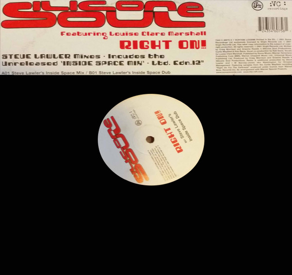 Silicone Soul Featuring Louise Clare Marshall - Right On! (Steve Lawler Mixes) | VC Recordings (VCRTX 96) - 3 Silicone Soul Featuring Louise Clare Marshall - Right On! (Steve Lawler Mixes) | VC Recordings (VCRTX 96) - 3