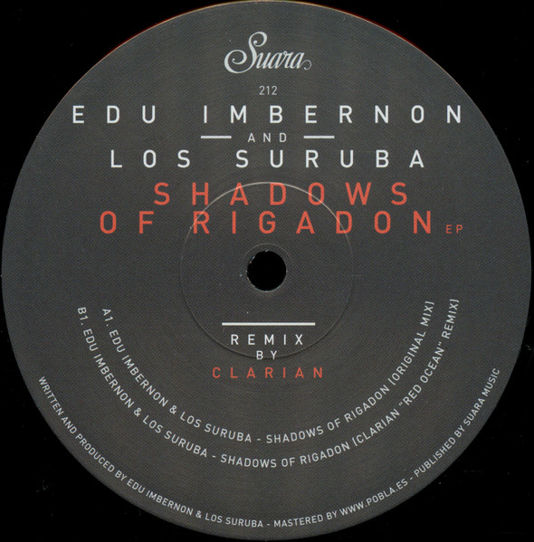 Edu Imbernón And Los Suruba - Shadows Of Rigadon EP | Suara (SUARA212)