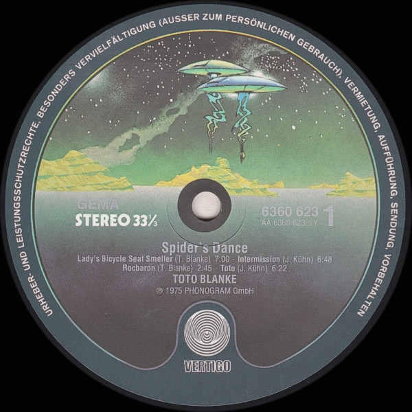 Toto Blanke - Spider's Dance | Vertigo (6360 623) - main