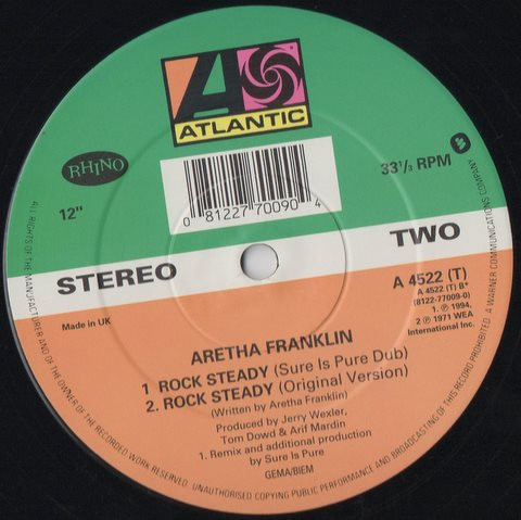 Aretha Franklin - Rock Steady | Atlantic (A 4522 (T)) - 3 Aretha Franklin - Rock Steady | Atlantic (A 4522 (T)) - 3