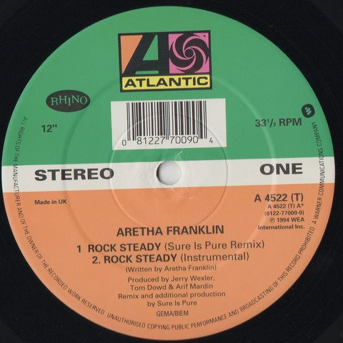 Aretha Franklin - Rock Steady | Atlantic (A 4522 (T)) - 2 Aretha Franklin - Rock Steady | Atlantic (A 4522 (T)) - 2