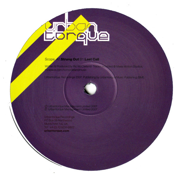 Scope - Strung Out / Last Call | Urbantorque (URTR032) - 3