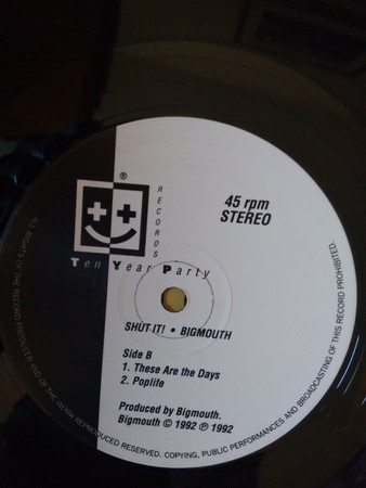 Bigmouth - Shut It! | Ten Year Party Records (TYP001BM) - 3