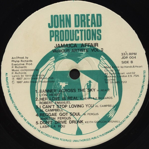 Various - Jamaica Affair - Various Artiste Vol. 2 | John Dread Productions (JDPL004) - 4 Various - Jamaica Affair - Various Artiste Vol. 2 | John Dread Productions (JDPL004) - 4