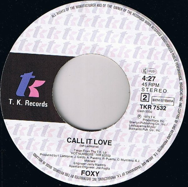 Foxy - Hot Number | T.K. Records (TKR 7532) - 4 Foxy - Hot Number | T.K. Records (TKR 7532) - 4