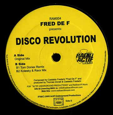 Fred De F - Disco Revolution | Radio Actif Music (RAM004)