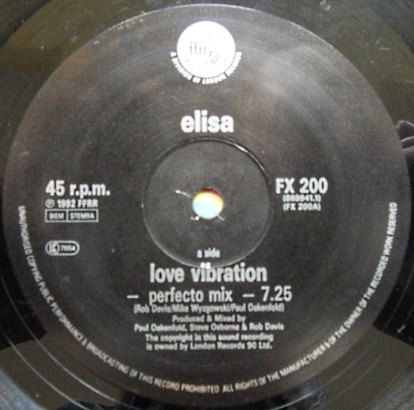 Elisa - Love Vibration | FFRR (FX 200) - 2