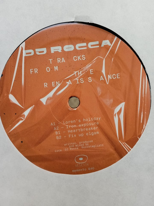 DJ Rocca - Tracks Front The Renaissance | Memento Records (Memento046)