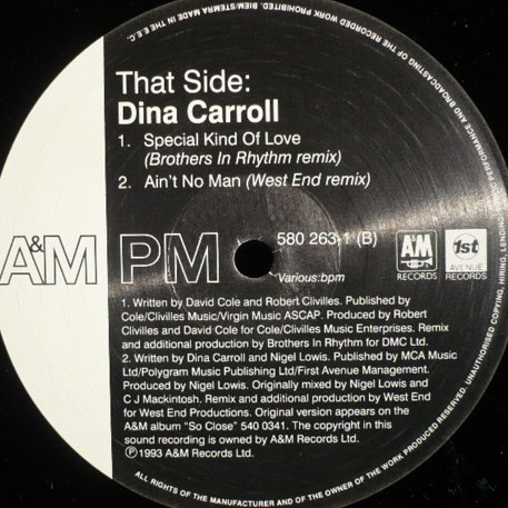 Dina Carroll - Express | A&M PM (580 263-1) - 4