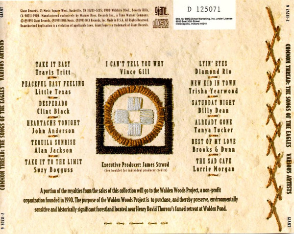 Various - Common Thread: The Songs Of The Eagles | Giant Records (9 24531-2) - 2