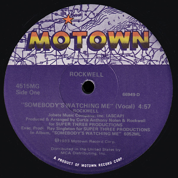 Rockwell - Somebody's Watching Me | Motown (4515MG) - main