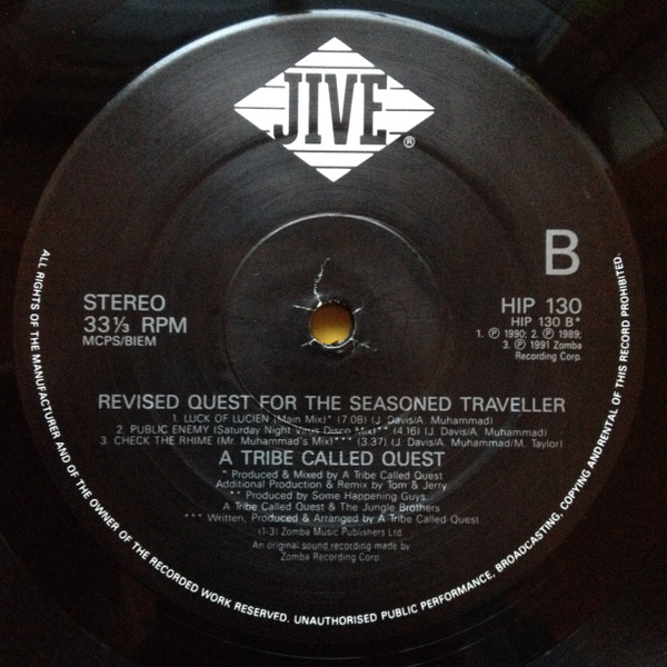 A Tribe Called Quest - Revised Quest For The Seasoned Traveller | Jive (HIP 130) - 4