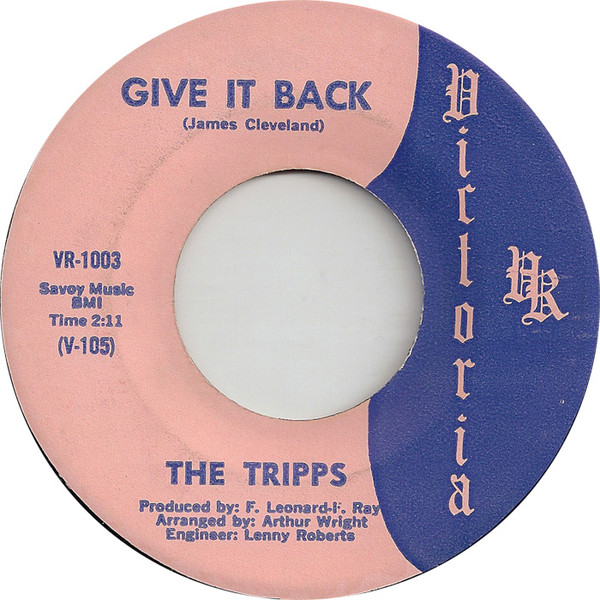The Tripps - Give It Back / Here Comes Those Heart'Aches | Victoria (VR-1003) - main
