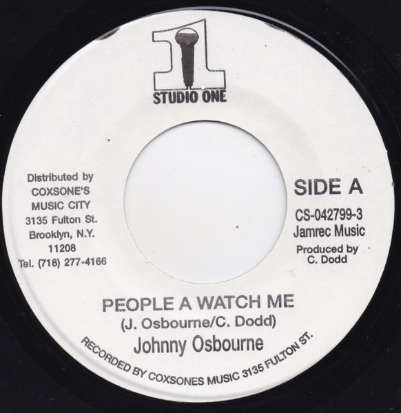 Johnny Osbourne / Johnny Osbourne & Sound Dimension - People A Watch Me / People's Version | Studio One (CSI-042799-3) - main Johnny Osbourne / Johnny Osbourne & Sound Dimension - People A Watch Me / People's Version | Studio One (CSI-042799-3) - main