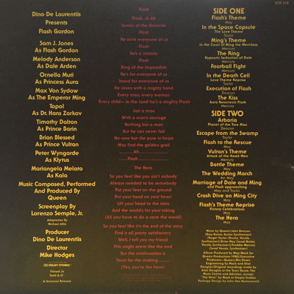 Queen - Flash Gordon (Original Soundtrack Music) | Elektra (X5E-518) - 8 Queen - Flash Gordon (Original Soundtrack Music) | Elektra (X5E-518) - 8