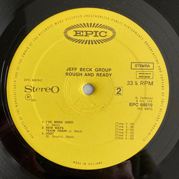 Jeff Beck Group - Rough And Ready | Epic (EPC 64619) - 4
