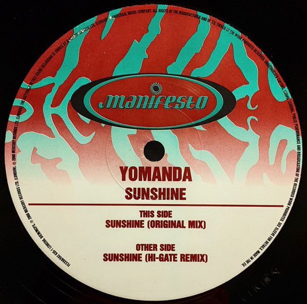 Yomanda - Sunshine | Manifesto (FESX68) - 3