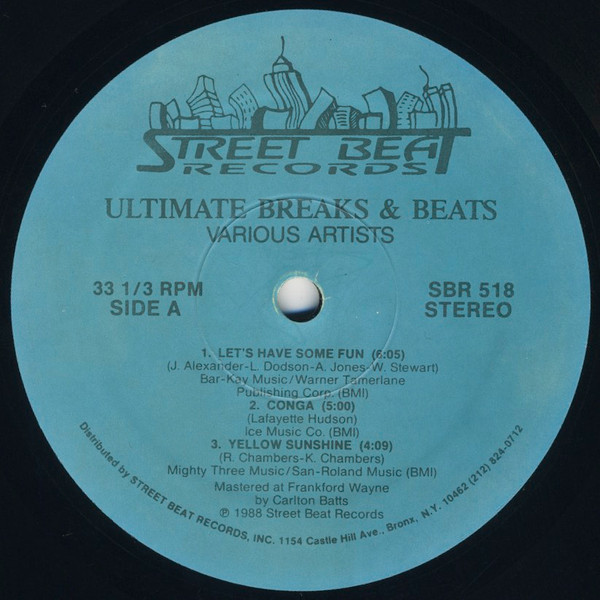 Various - Ultimate Breaks & Beats | Street Beat Records (SBR 518) - 3
