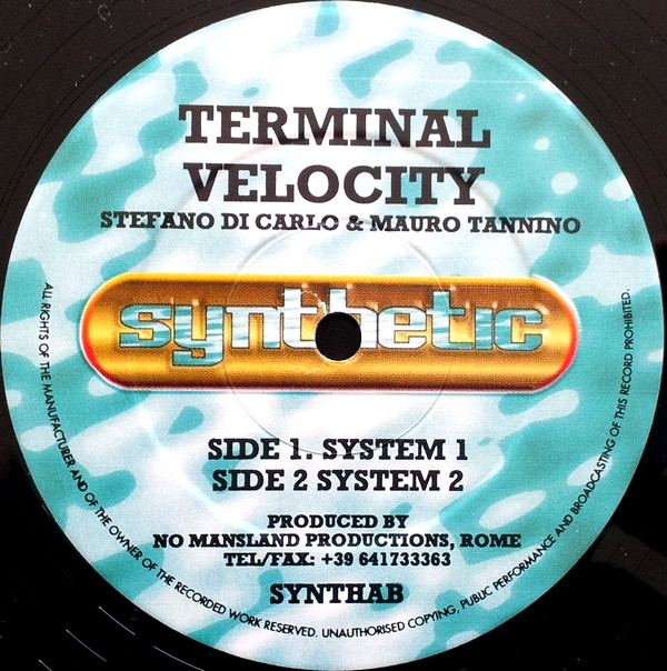 Mauro Tannino & Stefano Di Carlo - Terminal Velocity | Synthetic (SYNTH AB) - main