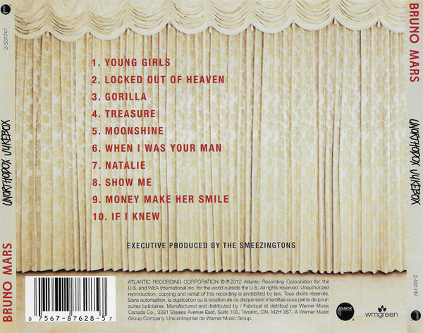 Bruno Mars - Unorthodox Jukebox | Atlantic (2-531747) - 2