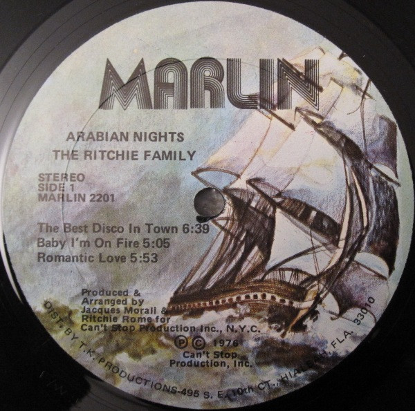 The Ritchie Family - Arabian Nights | Marlin (MARLIN 2201) - 3