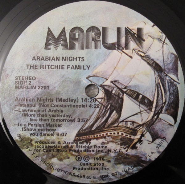 The Ritchie Family - Arabian Nights | Marlin (MARLIN 2201) - 4