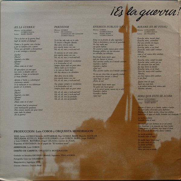 Orquesta Mondragón - ¡Es La Guerra! | EMI (064-1219851) - 2