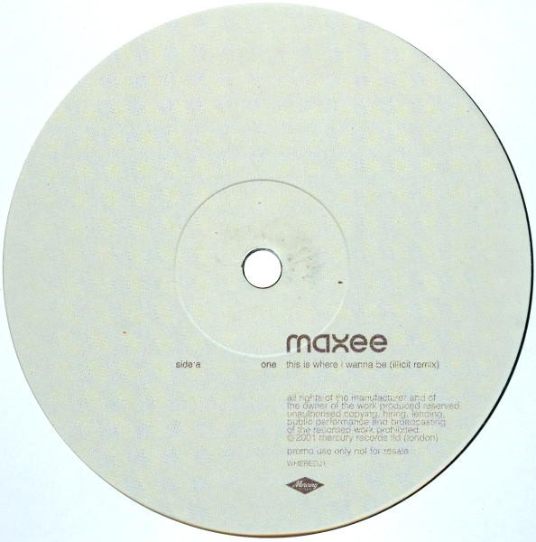 Maxee - This Is Where I Wanna Be | Mercury (WHEREDJ1) - 3