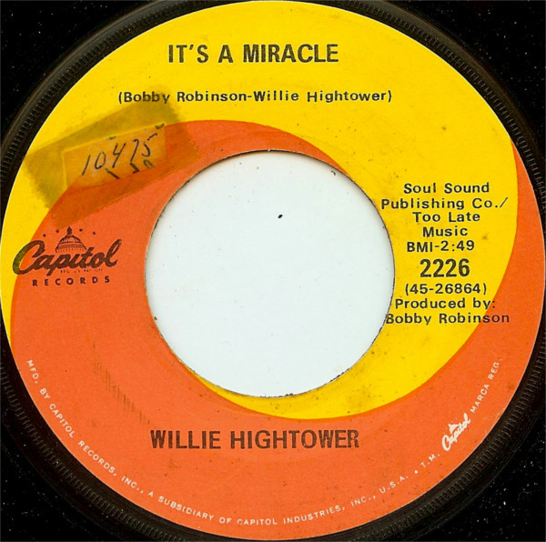Willie Hightower - It's A Miracle | Capitol Records (2226)