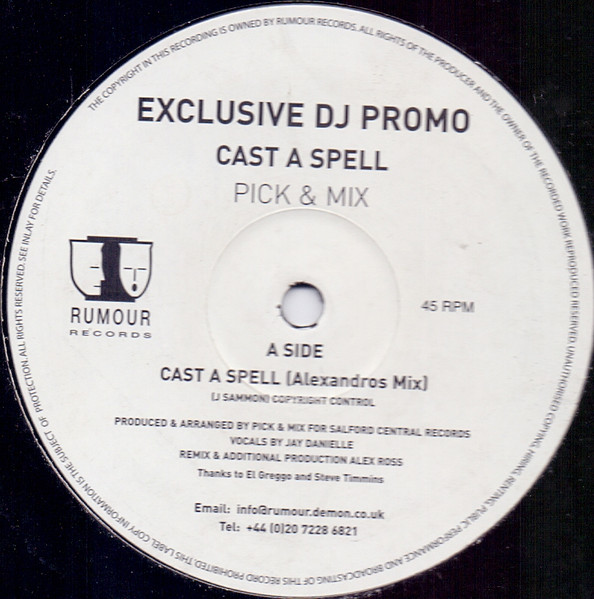 Pick & Mix - Cast A Spell | Rumour Records (RUMAT 93) - main