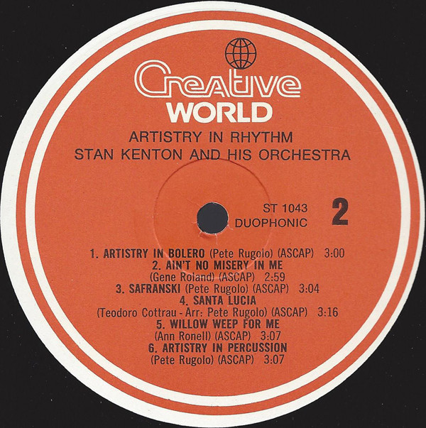 Stan Kenton And His Orchestra - Artistry In Rhythm | Creative World (ST 1043) - 2