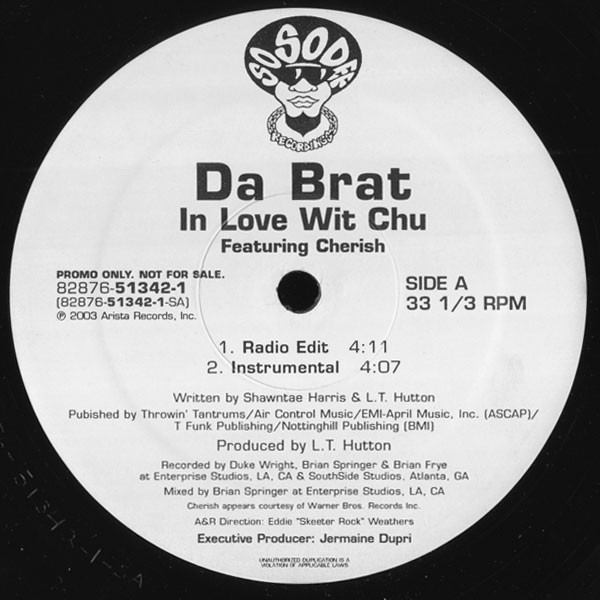 Da Brat - In Love Wit Chu | Arista (82876 51342-1) - main