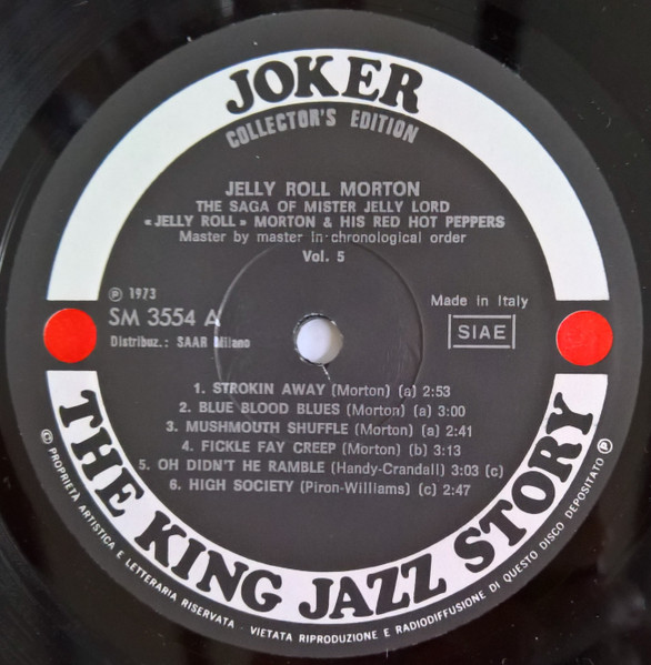 Jelly Roll Morton's Red Hot Peppers - The Saga Of Mister Jelly Lord Vol. 5 | Joker (SM 3554) - 3 Jelly Roll Morton's Red Hot Peppers - The Saga Of Mister Jelly Lord Vol. 5 | Joker (SM 3554) - 3