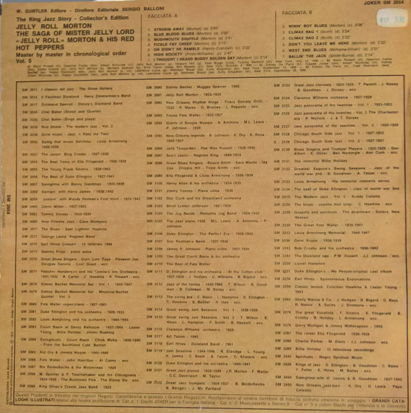 Jelly Roll Morton's Red Hot Peppers - The Saga Of Mister Jelly Lord Vol. 5 | Joker (SM 3554) - 2 Jelly Roll Morton's Red Hot Peppers - The Saga Of Mister Jelly Lord Vol. 5 | Joker (SM 3554) - 2