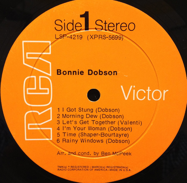 Bonnie Dobson - Bonnie Dobson | RCA Victor (LSP-4219) - 3